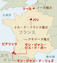 フランス全土地図