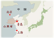 青島市の地図