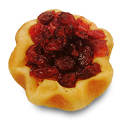 クランベリーとココナッツクリームパン